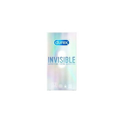 Preservativos Invisible (12 piezas) 12 unidades - Durex Preservativos Invisible (12 piezas) 12 unidades - Durex