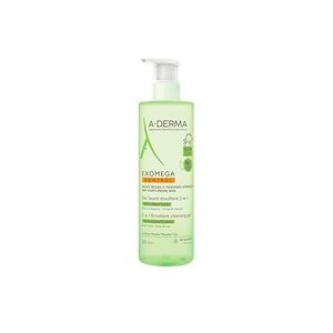 A-Derma Exomega Control Gel 2 en 1 para cabello y cuerpo - Gel de limpieza A-Derma Exomega Control Gel 2 en 1 para cabello y cuerpo - Gel de limpieza