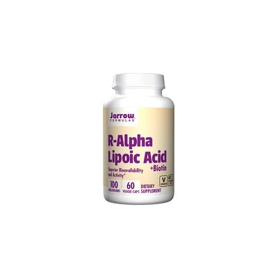 Jarrow Formulas Soporte con Biotina y Ácido Alfa Lipoico R-Alpha - 60 Cápsulas Vegetarianas Jarrow Formulas Soporte con Biotina y Ácido Alfa Lipoico R-Alpha - 60 Cápsulas Vegetarianas