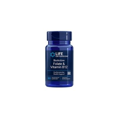 Life Extension BioActive Ácido Fólico y Vitamina B12 - Suplemento Dietético Life Extension BioActive Ácido Fólico y Vitamina B12 - Suplemento Dietético