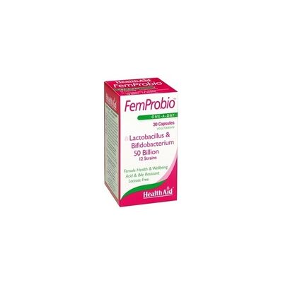 Health Aid FemProbio - 50B Probióticos para la salud vaginal y urinaria Health Aid FemProbio - 50B Probióticos para la salud vaginal y urinaria