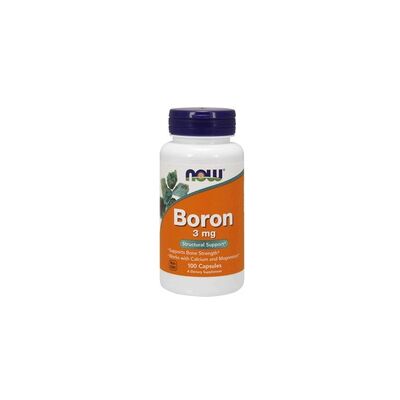Now Foods Boro 3 mg - Apoya huesos saludables - Suplementos dietéticos Now Foods Boro 3 mg - Apoya huesos saludables - Suplementos dietéticos