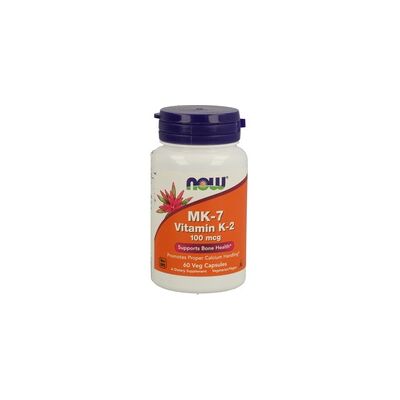 Now Foods MK-7 Vitamina K-2 Cápsulas - 100 mcg - 60 Cápsulas Now Foods MK-7 Vitamina K-2 Cápsulas - 100 mcg - 60 Cápsulas