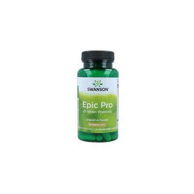 Swanson Epic Pro Probiótico de 25 Cepas - 30 Mil Millones de UFC - Veggie EMBO CAPS Swanson Epic Pro Probiótico de 25 Cepas - 30 Mil Millones de UFC - Veggie EMBO CAPS