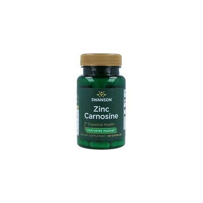 Swanson Zinc Carnosine - 60 cápsulas - Apoyo a la salud digestiva Swanson Zinc Carnosine - 60 cápsulas - Apoyo a la salud digestiva