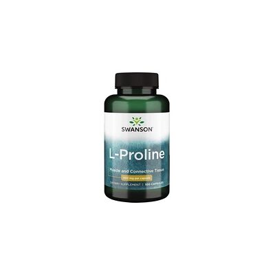 Swanson L-Proline 500 mg 100 Cápsulas Swanson L-Proline 500 mg 100 Cápsulas