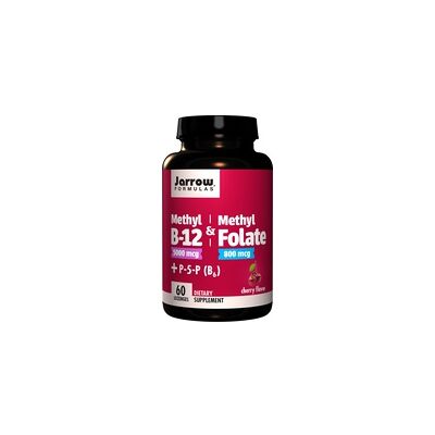 Jarrow Formulas Methyl B-12 Methyl-Folat 800 mcg sabor cereza tabletas masticables (60 pcs.) Jarrow Formulas Methyl B-12 Methyl-Folat 800 mcg sabor cereza tabletas masticables (60 pcs.)