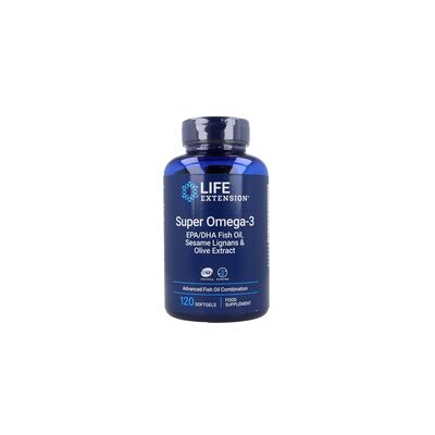 Life Extension Super Omega-3 EPA/DHA con Lignanos de Sésamo y Extracto de Aceituna - Suplemento de Aceite de Pescado Life Extension Super Omega-3 EPA/DHA con Lignanos de Sésamo y Extracto de Aceituna - Suplemento de Aceite de Pescado