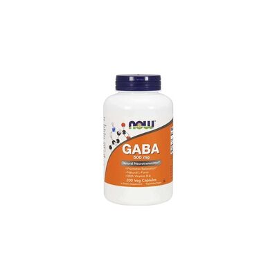NOW Foods GABA 500 mg con Vitamina B-6 - Suplemento Dietético NOW Foods GABA 500 mg con Vitamina B-6 - Suplemento Dietético