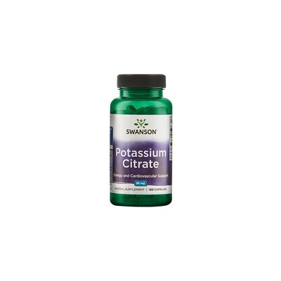 Swanson Citrato de Potasio 99mg Cápsulas - Suplemento Swanson Citrato de Potasio 99mg Cápsulas - Suplemento