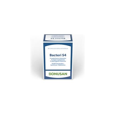 Bonusan Bacteri S4 28 Cápsulas - Suplemento Alimentar Bonusan Bacteri S4 28 Cápsulas - Suplemento Alimentar