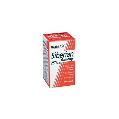Health Aid Ginseng Siberiano 250mg - Resistencia, inmunidad, estrés Health Aid Ginseng Siberiano 250mg - Resistencia, inmunidad, estrés