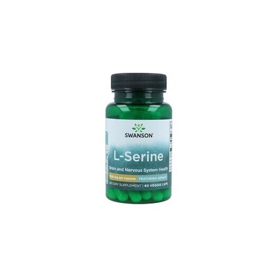 Swanson L-Serina 500mg - Apoyo Cerebral y Nervioso Swanson L-Serina 500mg - Apoyo Cerebral y Nervioso