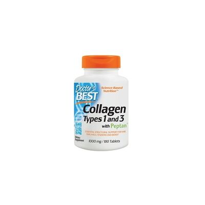 Doctor's Best Colágeno Tipos 1 y 3 con Peptan y Vitamina C - 1000 mg Doctor's Best Colágeno Tipos 1 y 3 con Peptan y Vitamina C - 1000 mg