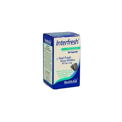 Health Aid Interfresh - Cápsulas para aliento fresco - 60 cápsulas Health Aid Interfresh - Cápsulas para aliento fresco - 60 cápsulas