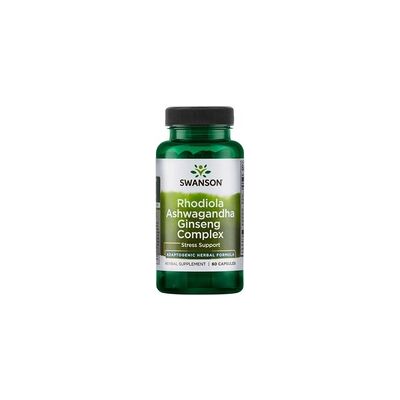 Swanson Complejo Herbal Adaptógeno con Rhodiola, Ashwagandha y Ginseng - Alivio del Estrés y Apoyo al Estado de Ánimo Swanson Complejo Herbal Adaptógeno con Rhodiola, Ashwagandha y Ginseng - Alivio del Estrés y Apoyo al Estado de Ánimo