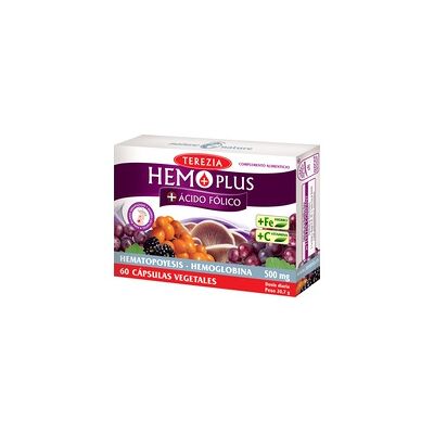 Terezia Hemo Plus + Ácido Fólico - Suplemento alimenticio Terezia Hemo Plus + Ácido Fólico - Suplemento alimenticio