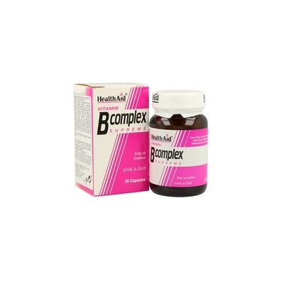 HealthAid Complejo de Vitaminas B Supreme - Energía y Sistema Nervioso HealthAid Complejo de Vitaminas B Supreme - Energía y Sistema Nervioso