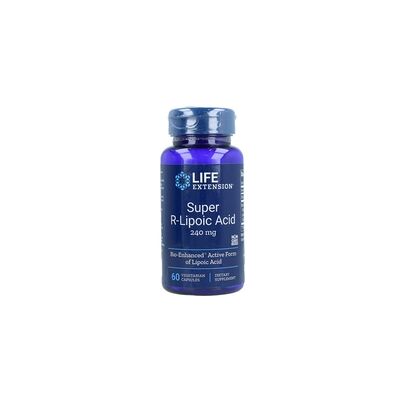 Life Extension Super R-Ácido Lipoico 240 Mg - 60 Cápsulas Vegetarianas Life Extension Super R-Ácido Lipoico 240 Mg - 60 Cápsulas Vegetarianas