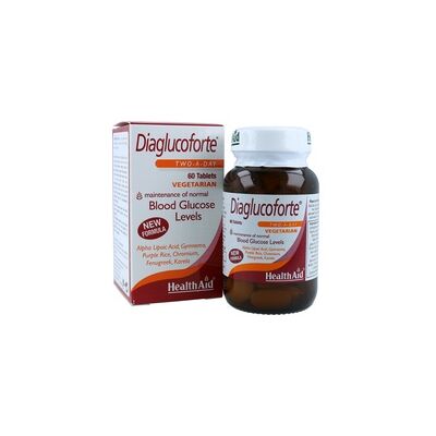 Health Aid Diaglucoforte - Apoyo de azúcar en sangre - 60 comprimidos Health Aid Diaglucoforte - Apoyo de azúcar en sangre - 60 comprimidos