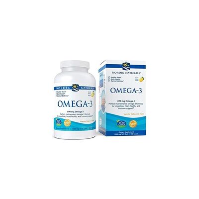 Nordic Naturals Omega-3 Limón 690 mg - Suplemento de Aceite de Pescado Nordic Naturals Omega-3 Limón 690 mg - Suplemento de Aceite de Pescado
