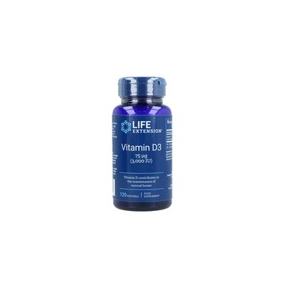 Vitamina D3 3000 IU - Suplementos alimenticios de Life Extension Vitamina D3 3000 IU - Suplementos alimenticios de Life Extension
