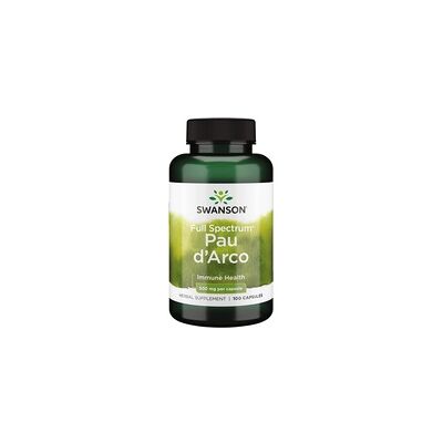 Swanson Pau d'Arco 500 MG Cápsulas - Suplementos Dietéticos Swanson Pau d'Arco 500 MG Cápsulas - Suplementos Dietéticos