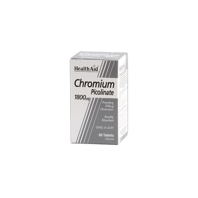 Health Aid Cromo Picolinato 200ug Comprimidos - Suplementos Health Aid Cromo Picolinato 200ug Comprimidos - Suplementos