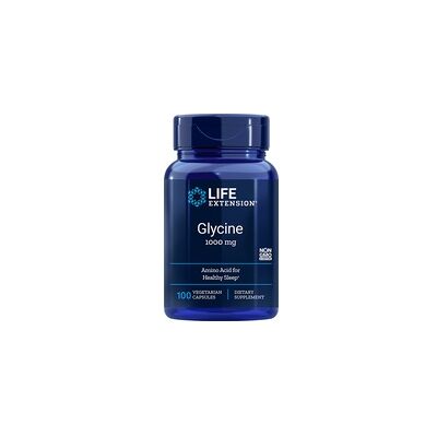 Life Extension Glicina 1000mg - Apoyo a Sueño, Relajación y Metabolismo Life Extension Glicina 1000mg - Apoyo a Sueño, Relajación y Metabolismo