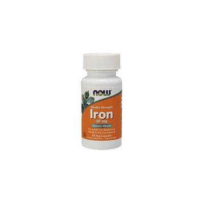 NOW Foods Hierro 36 mg Cápsulas Veganas - Suplemento de Hierro NOW Foods Hierro 36 mg Cápsulas Veganas - Suplemento de Hierro