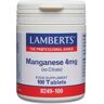 Manganeso como citrato 100 tabletas de 4mg - Lamberts