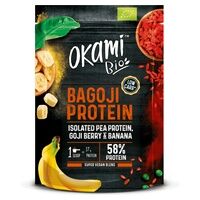 OKAMI Proteína aislada de guisante, banana y bayas de goji 500 g de polvo - OKAMI