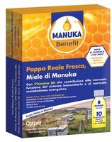 Manuka Benefit Jalea real fresca, Miel de Manuka, Vitamina B6 10 viales de 10ml - Optima