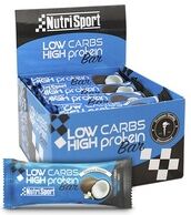 Barritas low carbs high protein coco 16 barritas de 60g (Coco) - Nutrisport