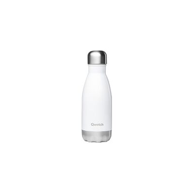 Botella Isotérmica Inox - Blanco 260 ml - Qwetch Botella Isotérmica Inox - Blanco 260 ml - Qwetch