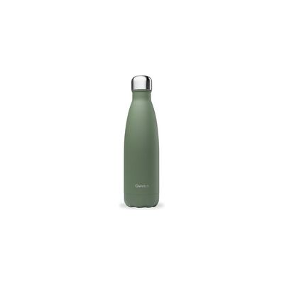 Botella de acero inoxidable Qwetch - 500ml Khaki Botella de acero inoxidable Qwetch - 500ml Khaki