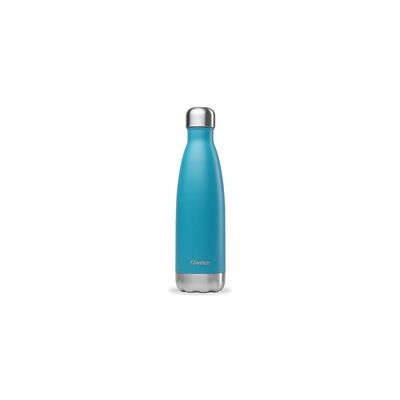 Botella Isotérmica Inox - Azul turquesa 500 ml - Qwetch Botella Isotérmica Inox - Azul turquesa 500 ml - Qwetch