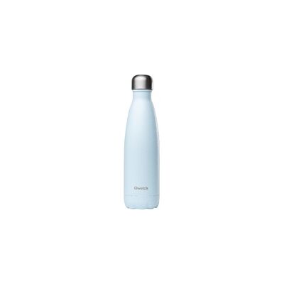Botella de acero inoxidable de pared simple 500ml Azul Pastel 500 ml - Qwetch Botella de acero inoxidable de pared simple 500ml Azul Pastel 500 ml - Qwetch