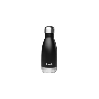 Botella Isotérmica Inox - Negro 260 ml - Qwetch Botella Isotérmica Inox - Negro 260 ml - Qwetch