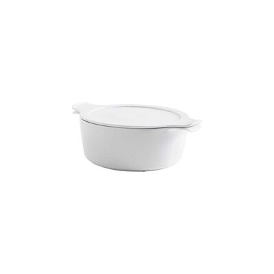 Set olla porcelana blanca 18cm + tapa (2g) 1 unidad - Eschenbach Set olla porcelana blanca 18cm + tapa (2g) 1 unidad - Eschenbach
