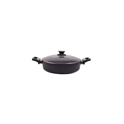 Cazuela de inducción de 32 cm / 8 cm alto 1 unidad (Negro) - Skk Cazuela de inducción de 32 cm / 8 cm alto 1 unidad (Negro) - Skk