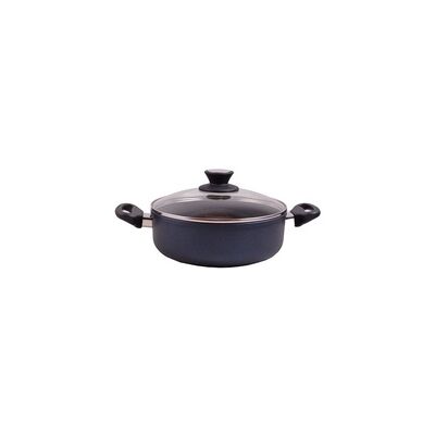 Cazuela de inducción de 24 cm / 8cm alto 1 unidad (Negro) - Skk Cazuela de inducción de 24 cm / 8cm alto 1 unidad (Negro) - Skk