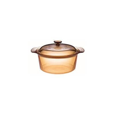 Cazuela de cristal Amber 3.5 L 1 unidad - Visions Cazuela de cristal Amber 3.5 L 1 unidad - Visions