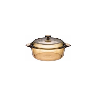 Cazuela de cristal Amber 3.25 L 1 unidad - Visions Cazuela de cristal Amber 3.25 L 1 unidad - Visions