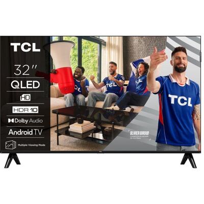 TCL Smart TV QLED 32" 32S41K HD Ready Smart TV con Android TV HDR10 HDMI WiFi TCL Smart TV QLED 32" 32S41K HD Ready Smart TV con Android TV HDR10 HDMI WiFi