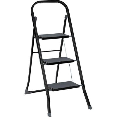 . Escalera de metal plegable 3 peldaños . Escalera de metal plegable 3 peldaños