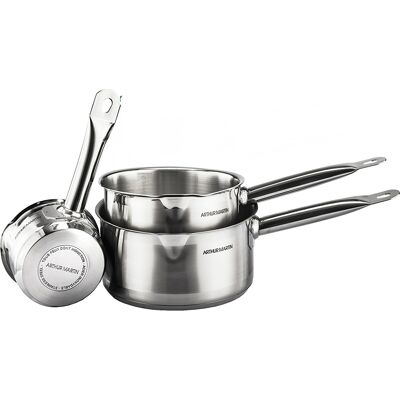 Set de 3 cacerolas Arthur Martin. Set de 3 cacerolas Arthur Martin.