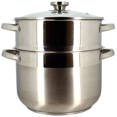 OLLA DE CUSCUS (CUSCUSERA) 10L INOXIDABLE 24CM MENASTYL OLLA DE CUSCUS (CUSCUSERA) 10L INOXIDABLE 24CM MENASTYL
