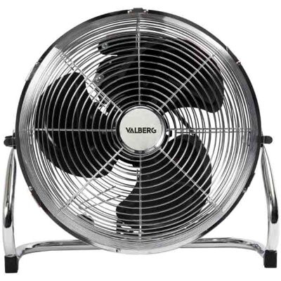 Ventilador de Suelo Industrial VALBERG 40W 30 cm de Diámetro 3 Velocidades Inclinación Ajustable Cromado Ventilador de Suelo Industrial VALBERG 40W 30 cm de Diámetro 3 Velocidades Inclinación Ajustable Cromado
