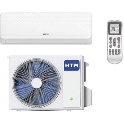 Aire Acondicionado Split 1x1, Bomba de Calor, 6000F, ideal para 40m2, HTW HTWS071IX75B Aire Acondicionado Split 1x1, Bomba de Calor, 6000F, ideal para 40m2, HTW HTWS071IX75B